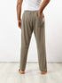 Straight patterned jacquard pants